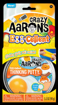 Crazy Aaron's Eggcellent Thinking Putty – Full Size 4" Tin, sensory fidget putty for focus and stress relief, by Continuum Games"