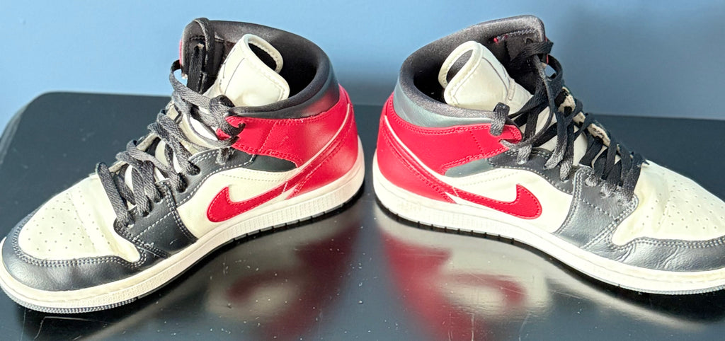 Nike Air Jordan 1 Mid "Black Toe" Women's Sneaker – Size 8 | Final Sale – No Returns