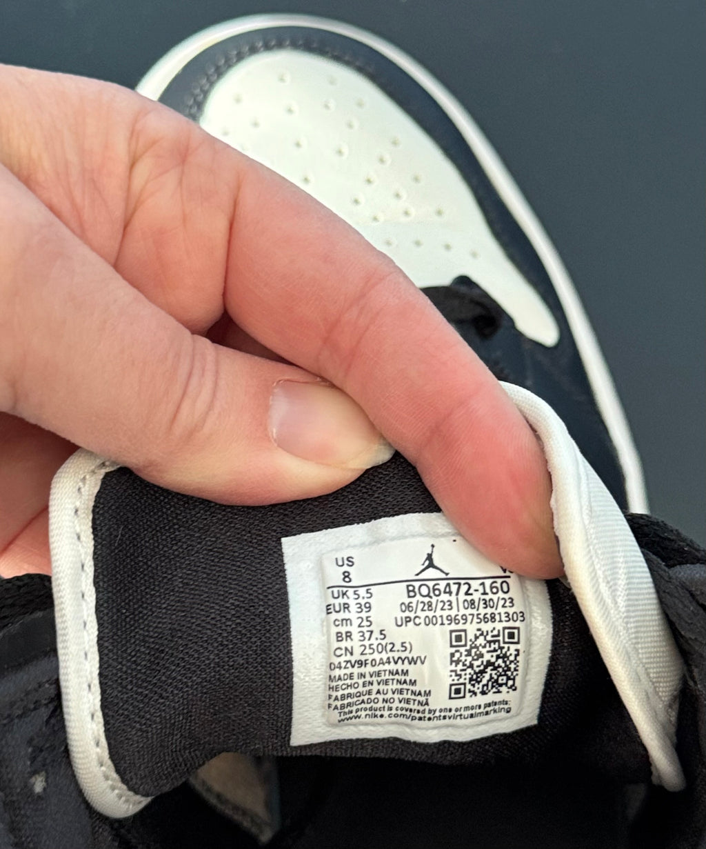 Nike Air Jordan 1 Mid "Black Toe" Women's Sneaker – Size 8 | Final Sale – No Returns