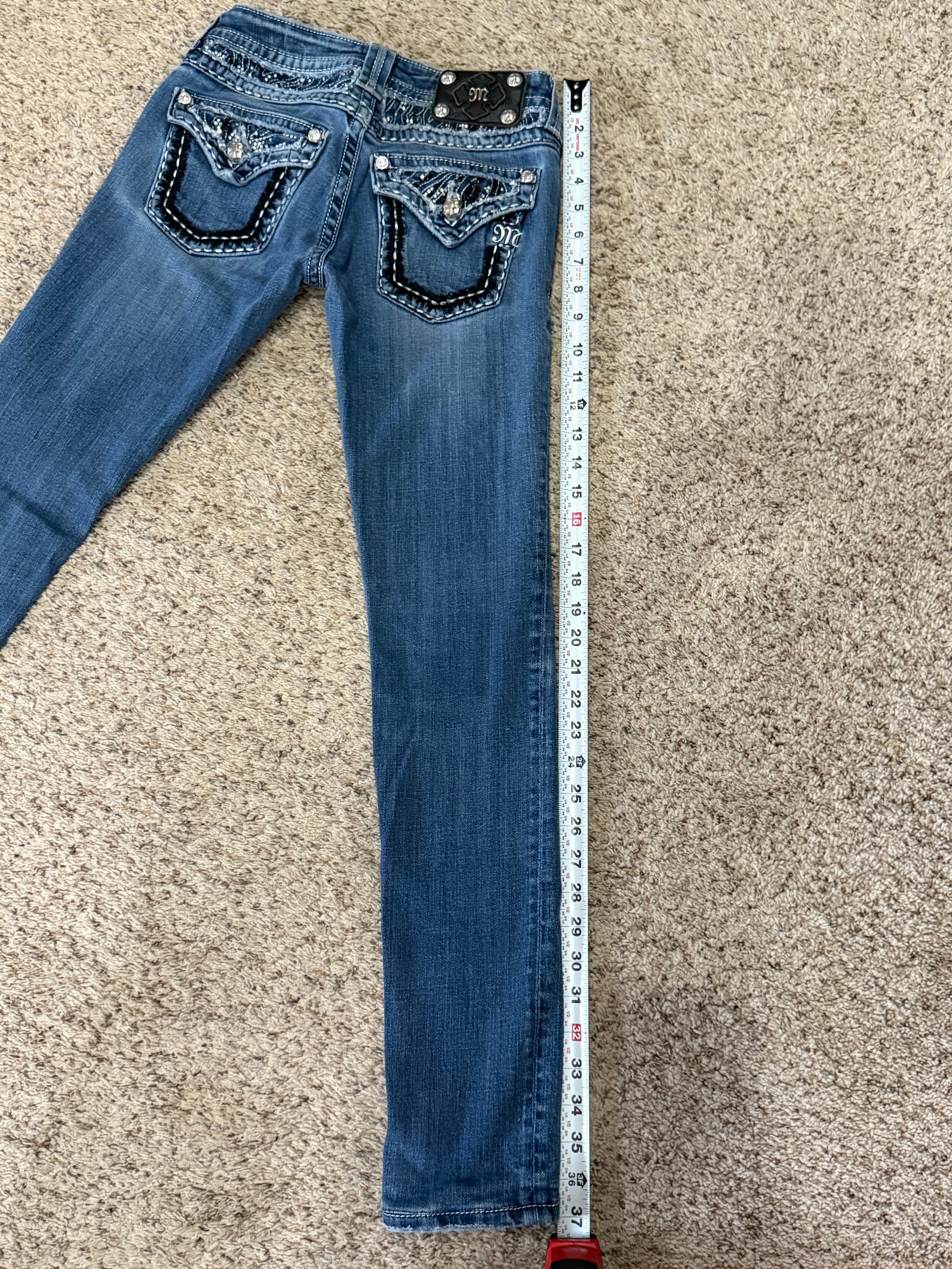 Miss Me Embellished Skinny Jeans – Size 25 (JE5351SSX) | Final Sale – No Returns