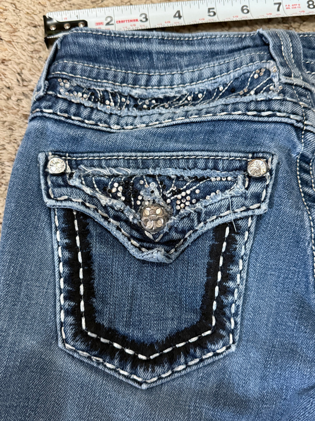 Miss Me Embellished Skinny Jeans – Size 25 (JE5351SSX) | Final Sale – No Returns