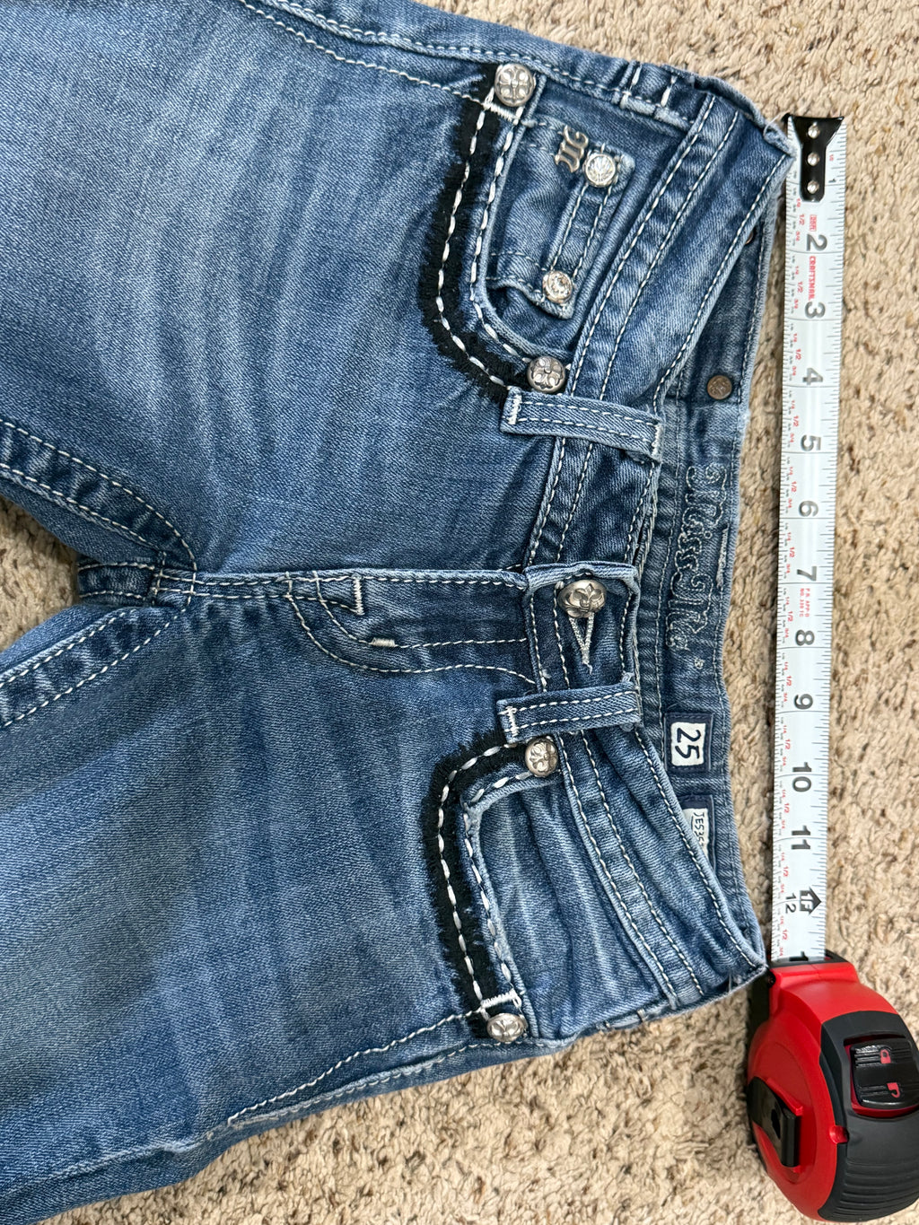 Miss Me Embellished Skinny Jeans – Size 25 (JE5351SSX) | Final Sale – No Returns