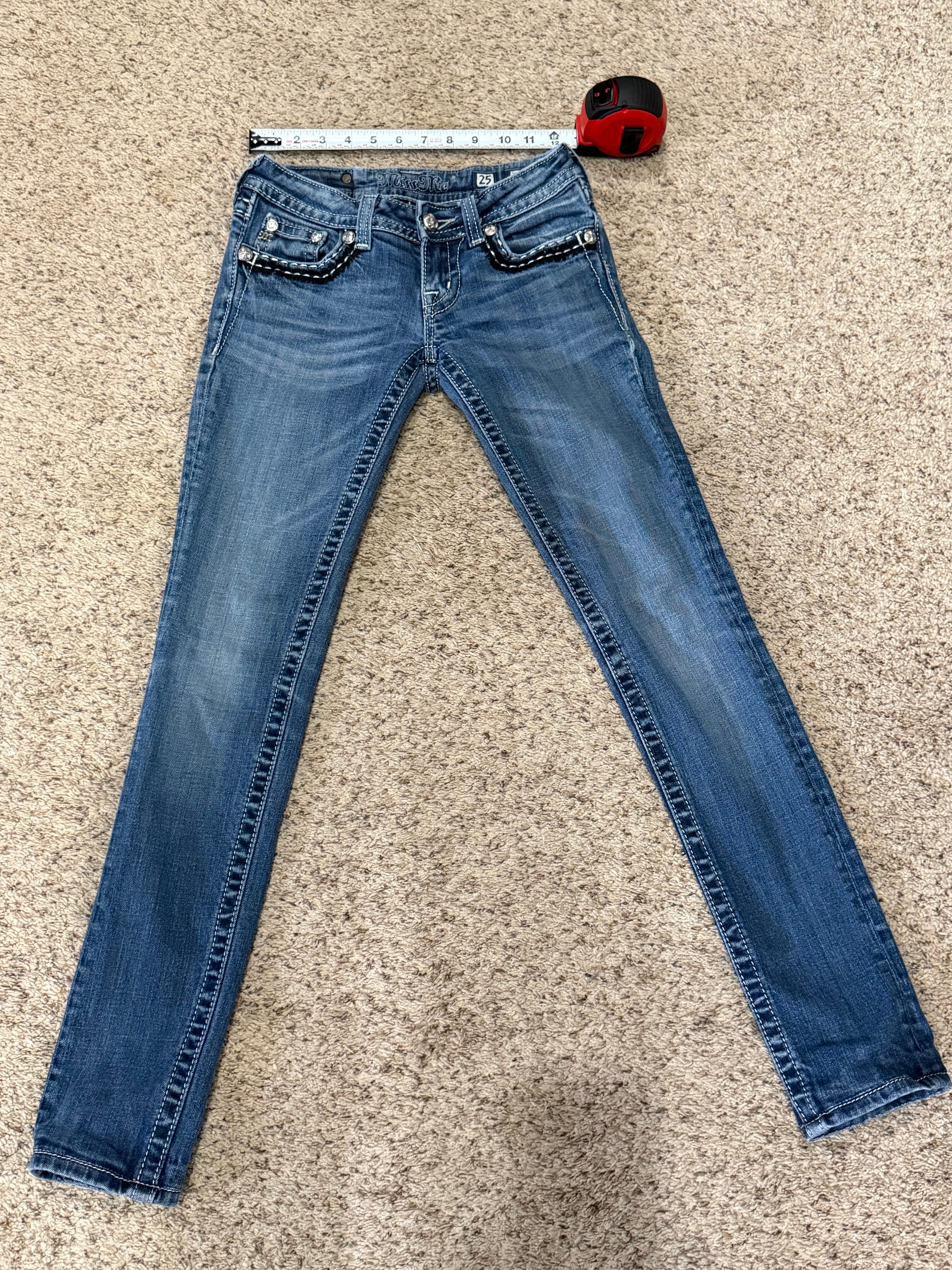 Miss Me Embellished Skinny Jeans – Size 25 (JE5351SSX) | Final Sale – No Returns