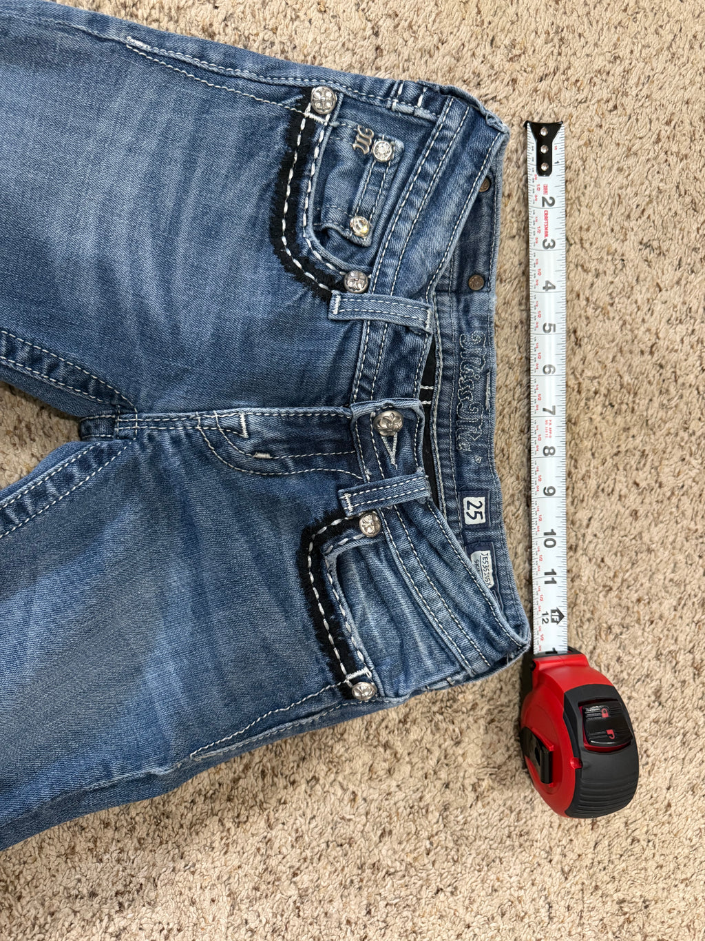 Miss Me Embellished Skinny Jeans – Size 25 (JE5351SSX) | Final Sale – No Returns