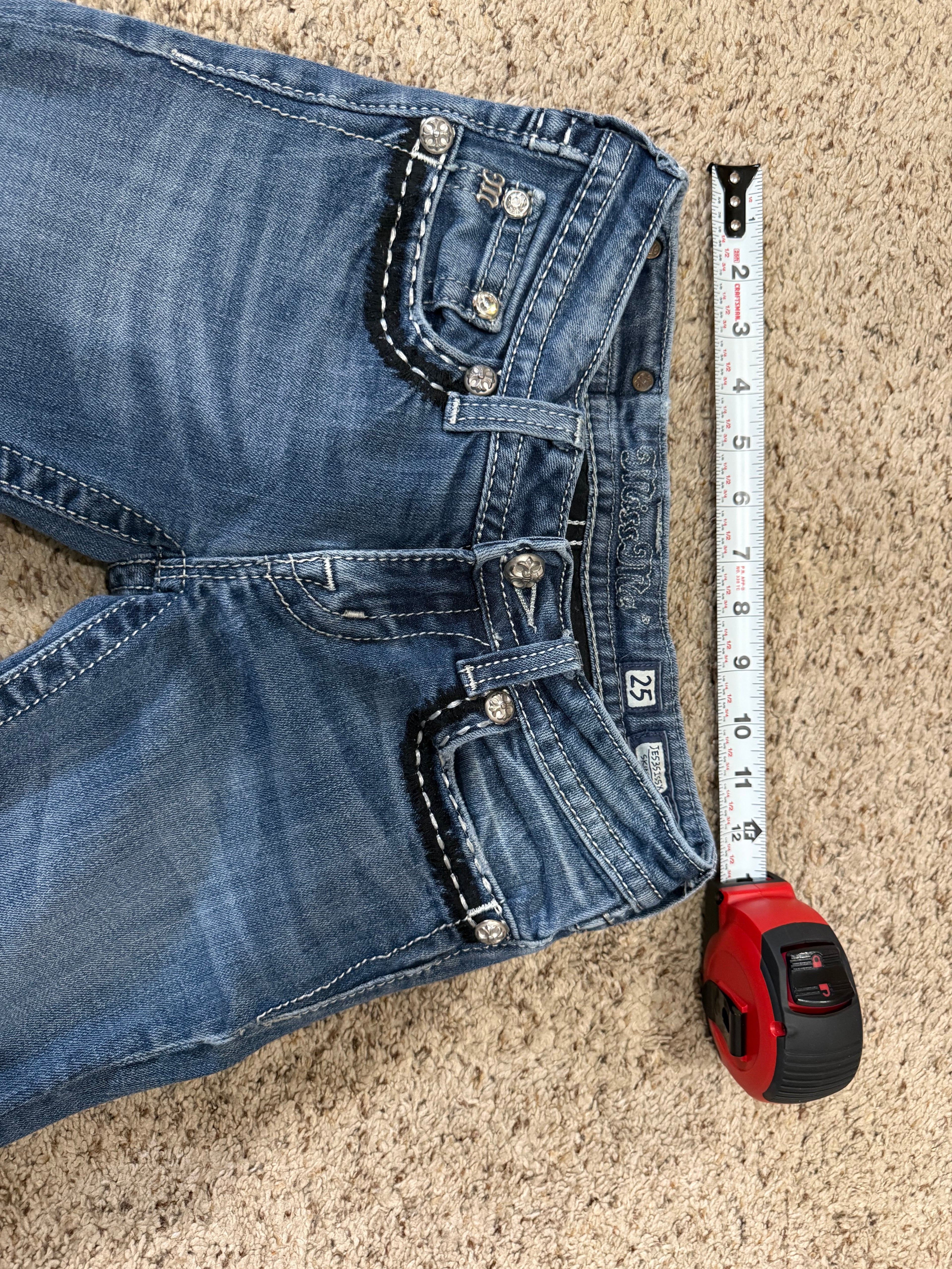 Miss Me Embellished Skinny Jeans – Size 25 (JE5351SSX) | Final Sale – No Returns