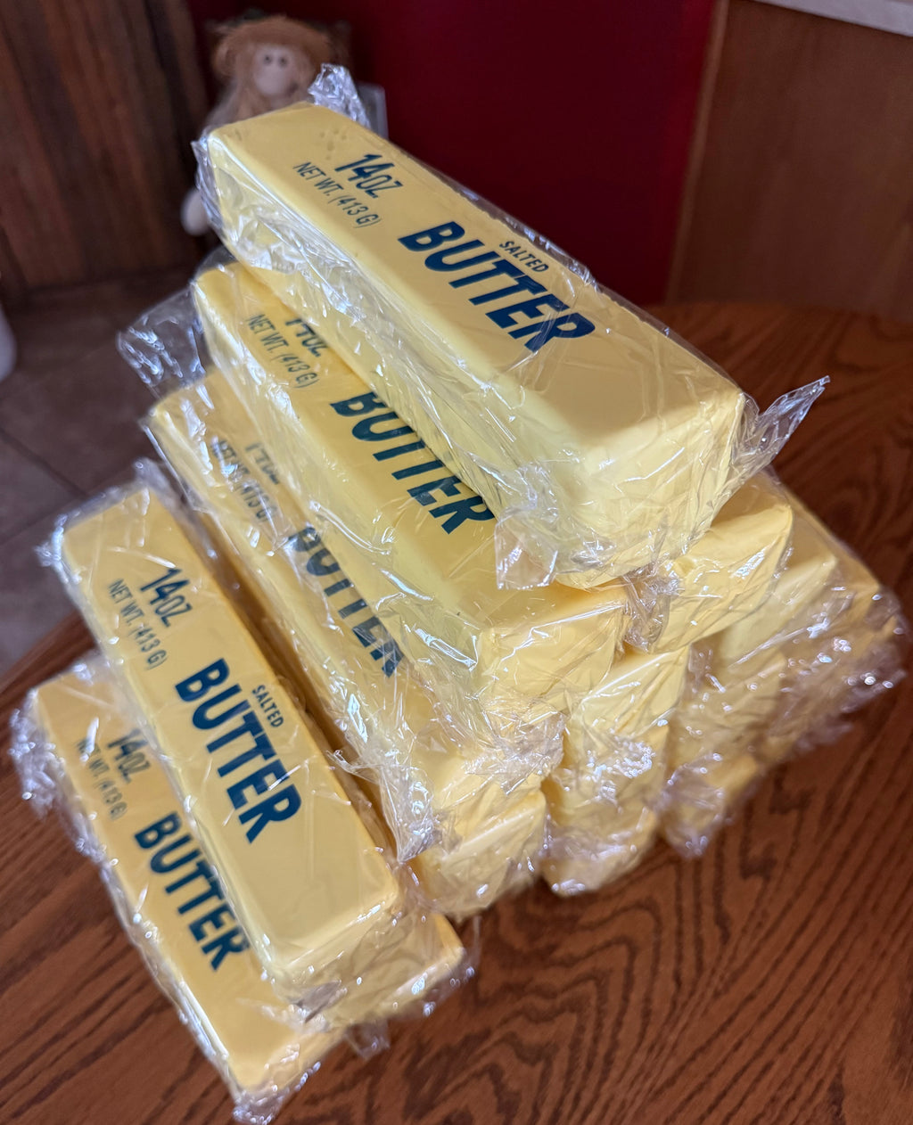 Large 14oz Viral Butter Squish-Smells Like Butter too….