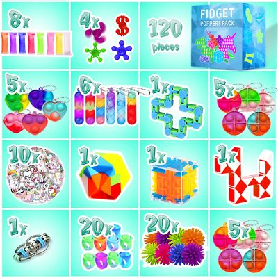 Fidget Poppers Pack-120 Pieces
