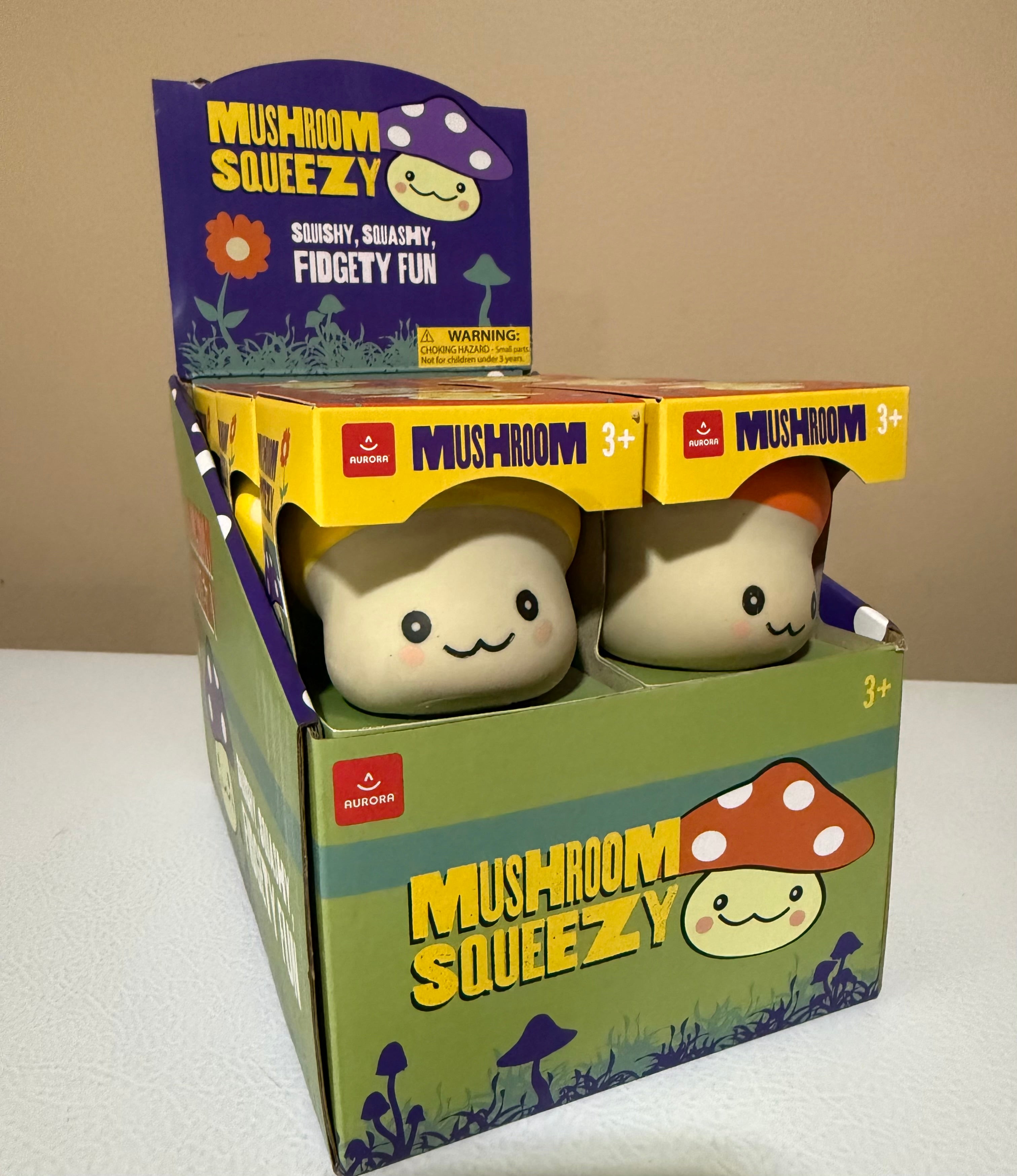 Aurora Mushroom Squeezy Squeeze Toy