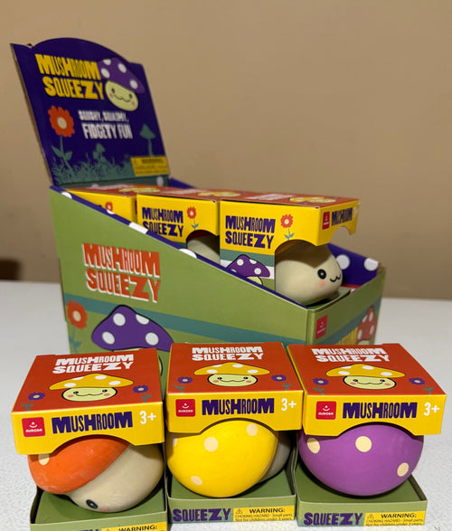 Aurora Mushroom Squeezy Squeeze Toy
