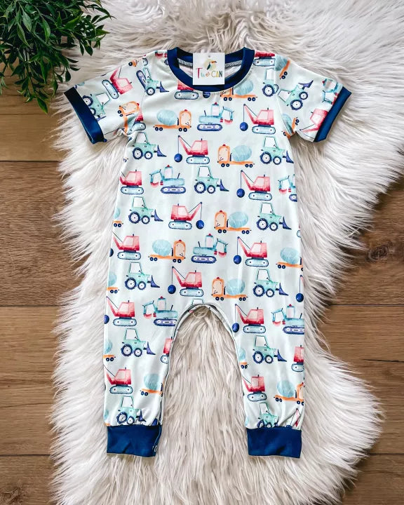 Construction Infant Romper by TwoCan