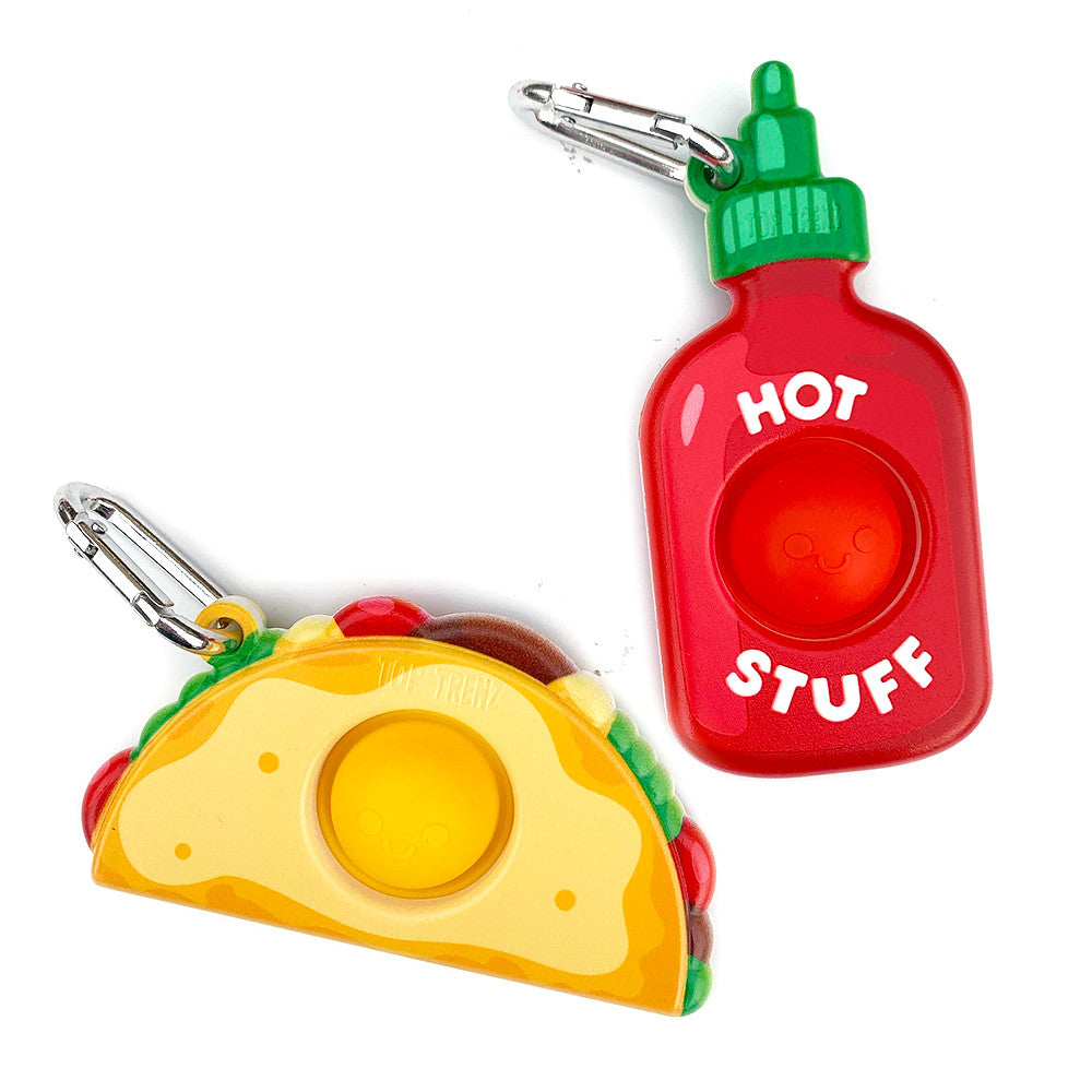OMG Mega Pop Best Friend Keychains-Taco & Hot Sauce