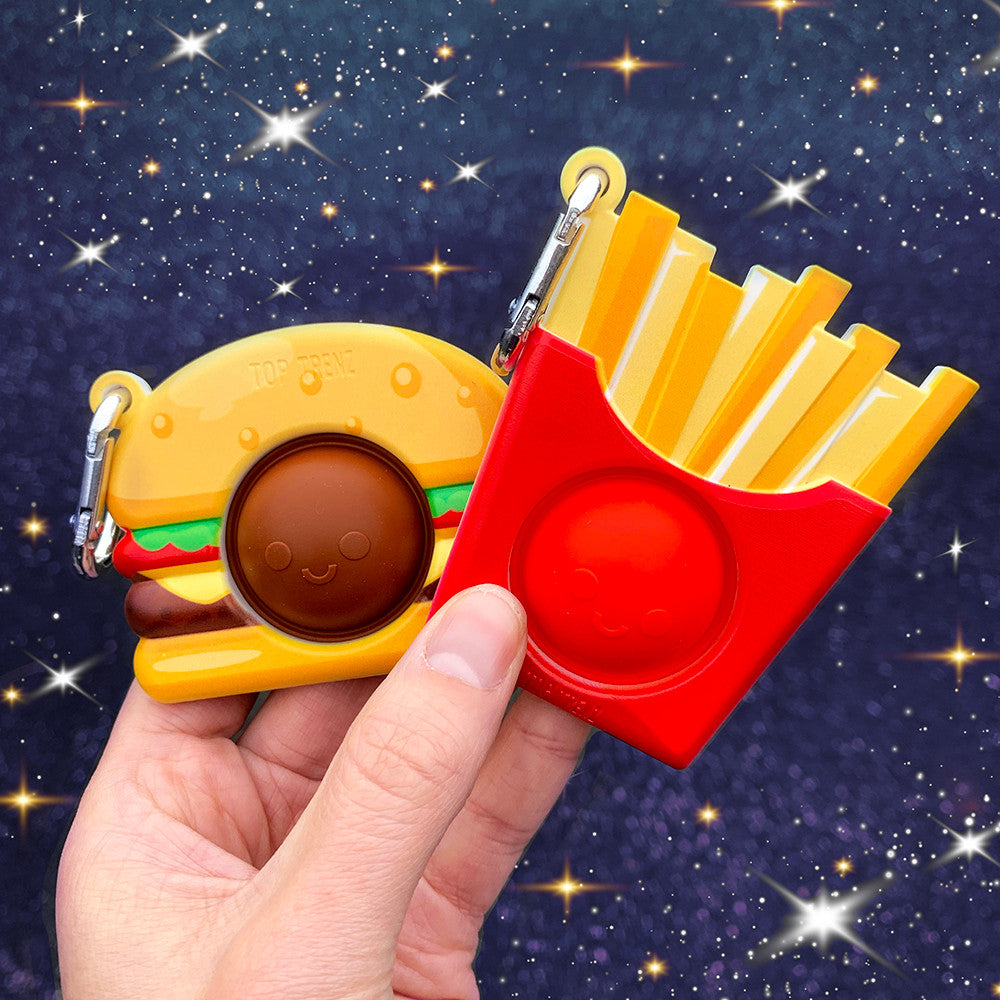 OMG Mega Pop Best Friend Keychains-Burger & Fries