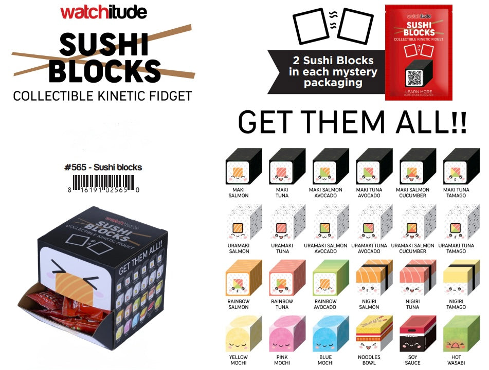 Watchitude Sushi Blocks Magnetic Building Toy – Blind Bag | Final Sale