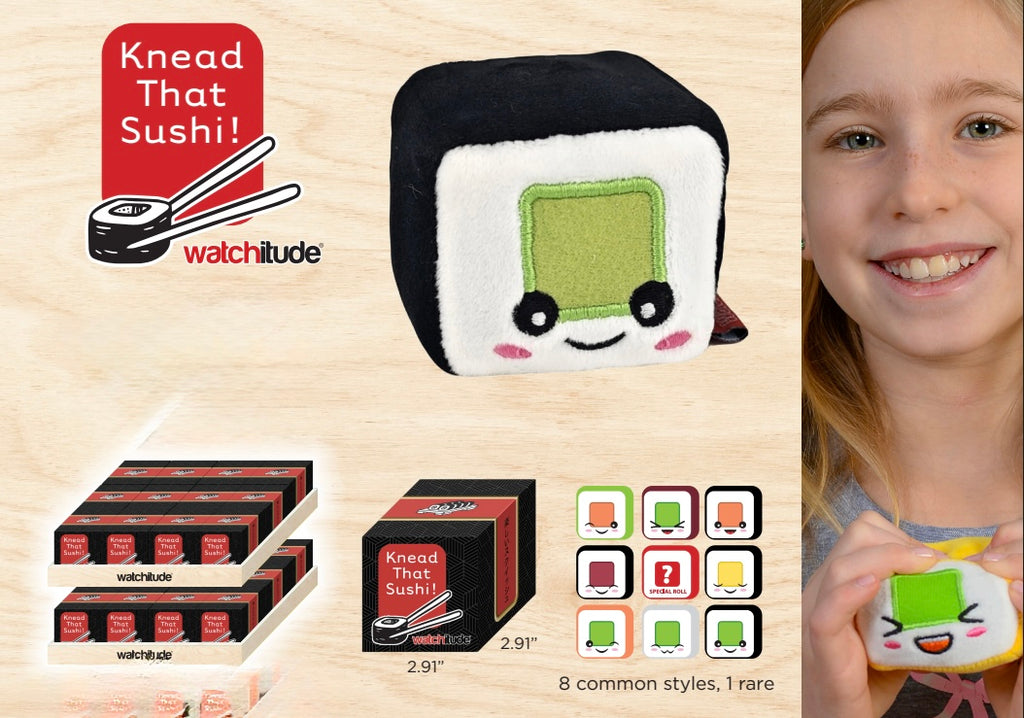 Knead That Sushi Chunky Sugar Squishy Plush – Blind Box by Watchitude- Slow Rise