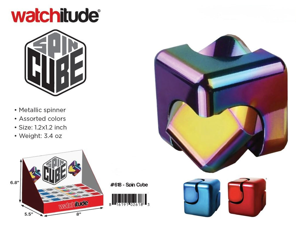 Watchitude Spin Cube Metal Fidget Spinner