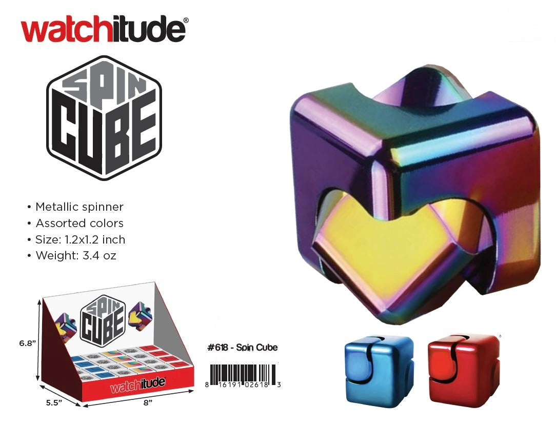 Watchitude Spin Cube Metal Fidget Spinner