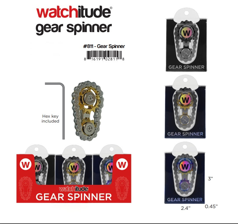 Gear Spinner Fidget Toy by Watchitude