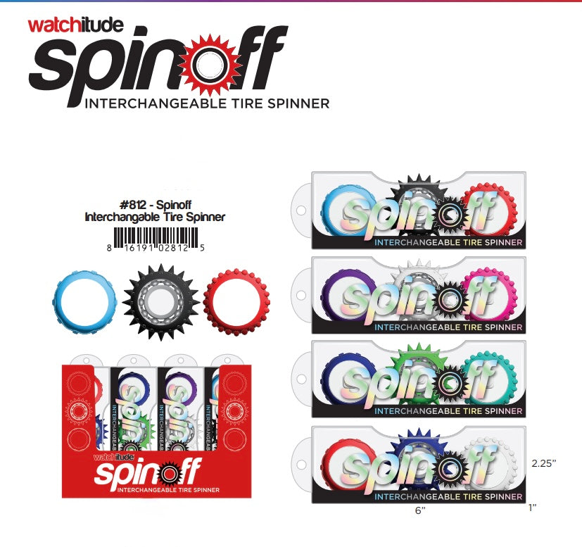 Spinoff Interchangeable Tire Spinner by Watchitude