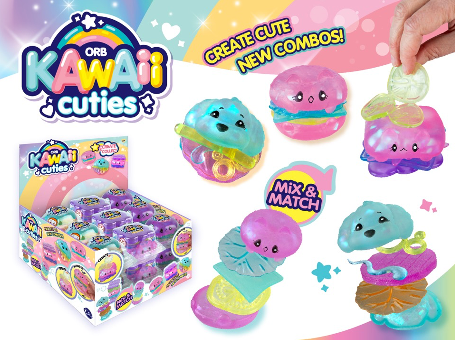 ORB Kawaii Cuties Kitten, Dog or Cat Squishy