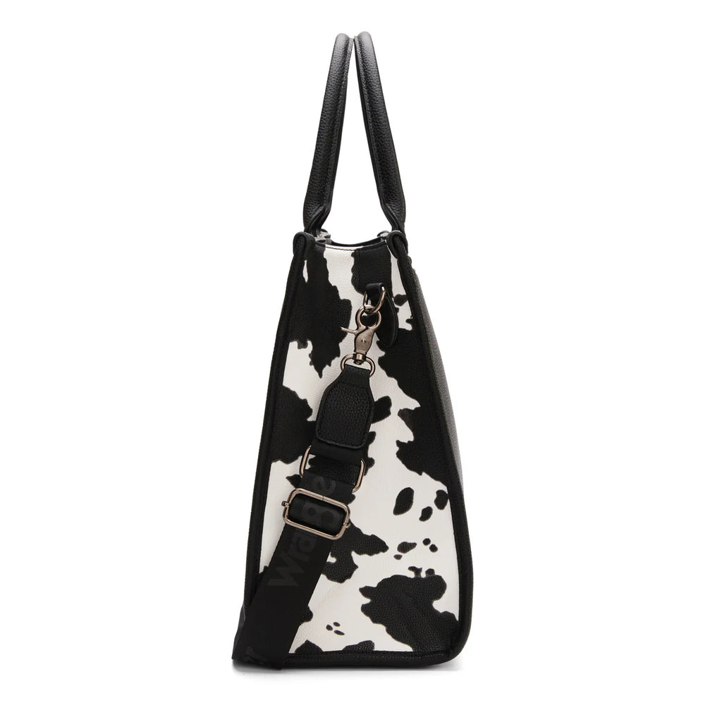 Wrangler Carry All Large Tote Work Tote Crossbody: Cow-Black