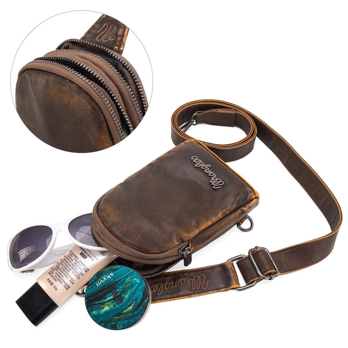 Wrangler Sling Bag/Crossbody/Chest Bag (Coffee or Pink)