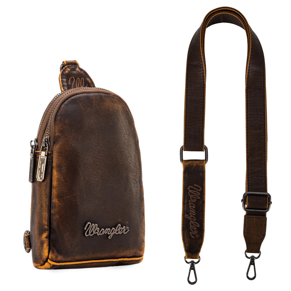 Wrangler Sling Bag/Crossbody/Chest Bag (Coffee or Pink)