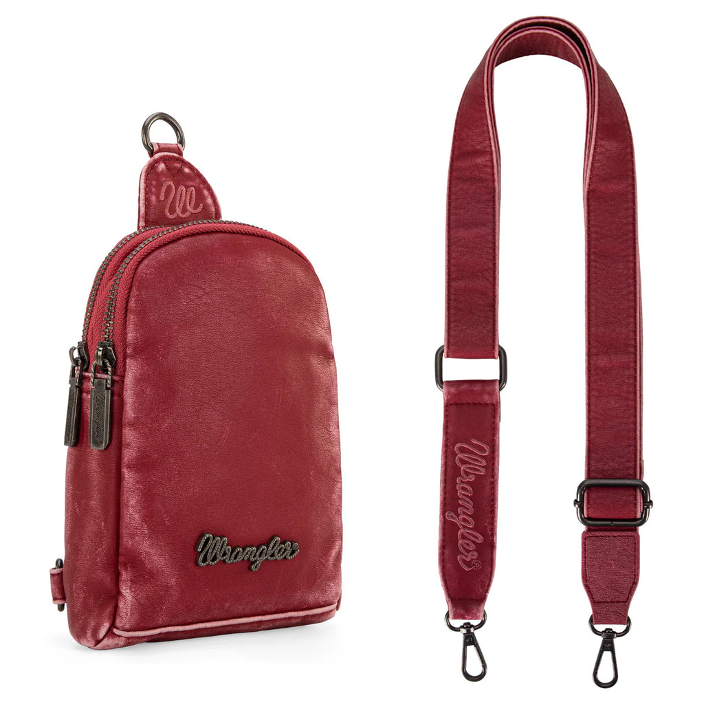 Wrangler Sling Bag/Crossbody/Chest Bag (Coffee or Pink)