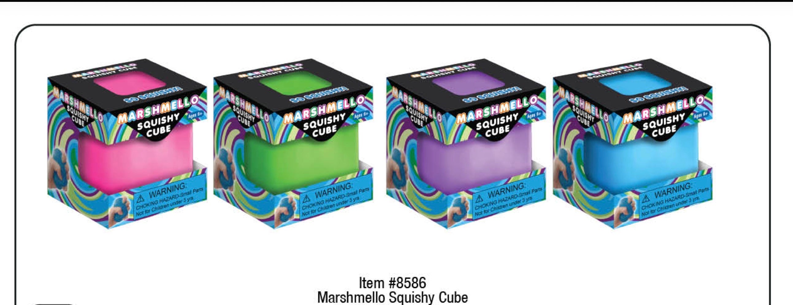Marshmello Squishy Cube