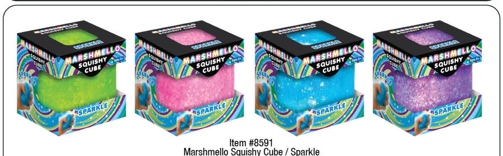 Marshmello Squishy Cube - Sparkle