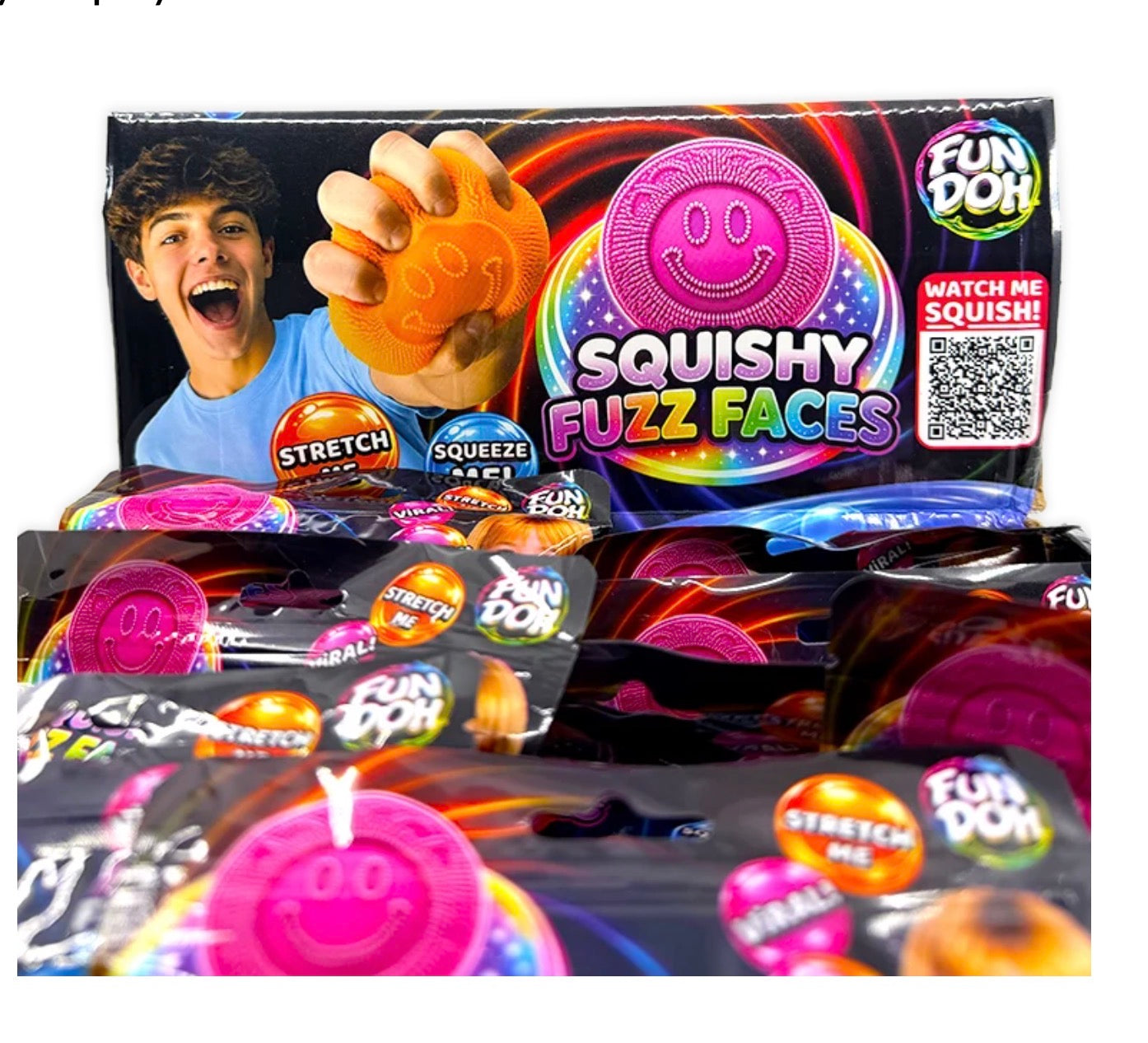Fun Doh Fuzz Face Squishy