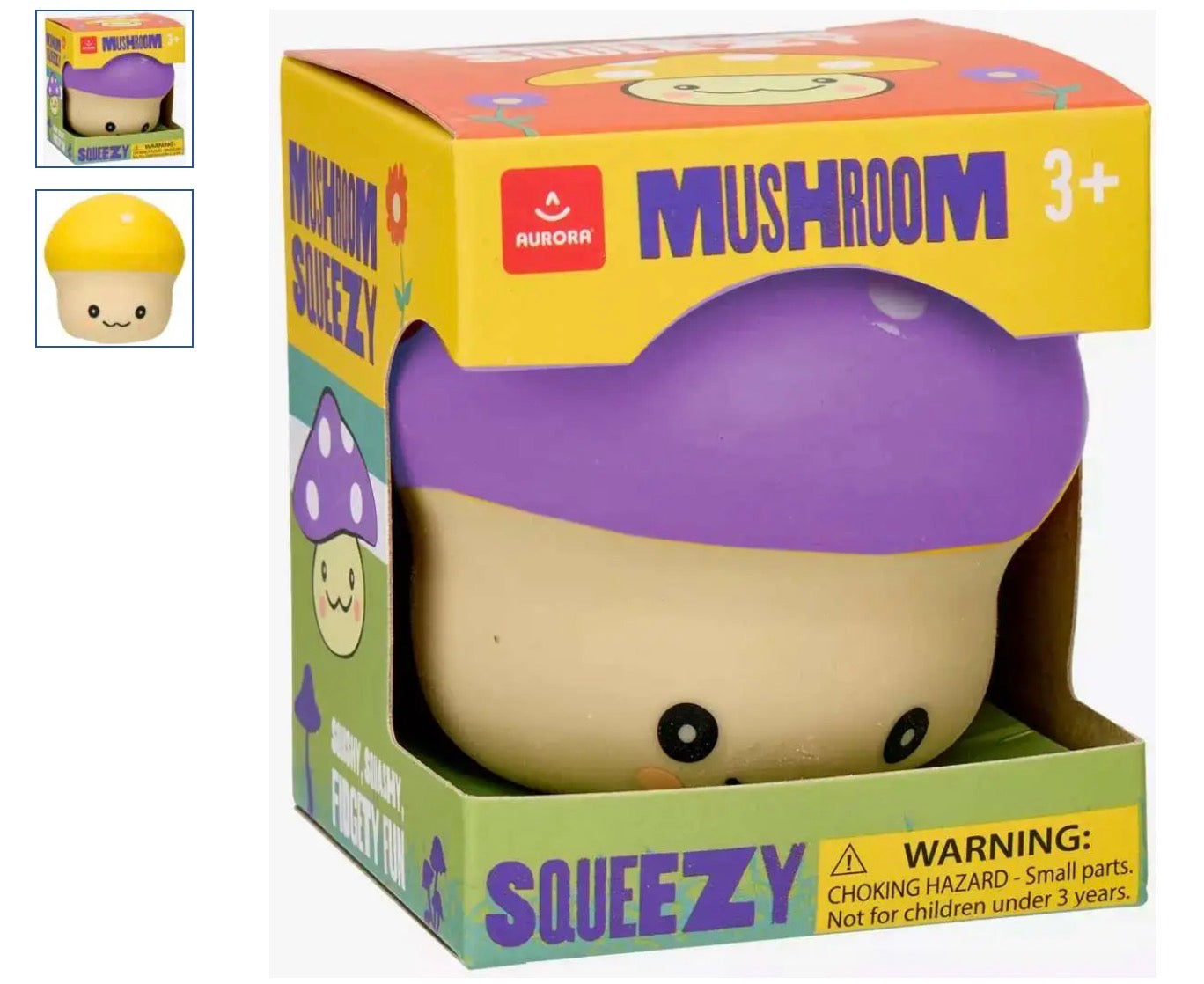 Aurora Mushroom Squeezy Squeeze Toy