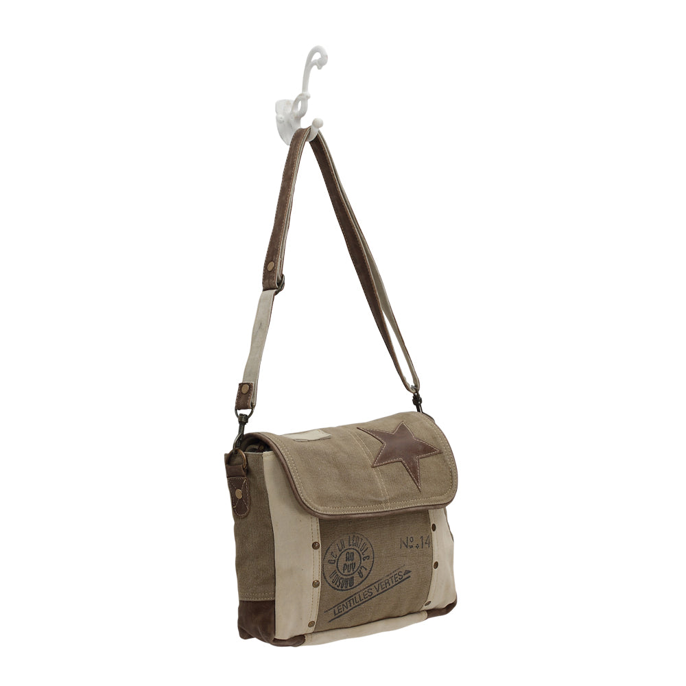 Myra Bag Leather Star Shoulder Bag – Military Tent & Leather