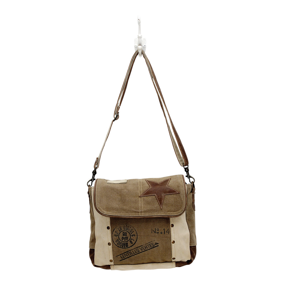 Myra Bag Leather Star Shoulder Bag – Military Tent & Leather