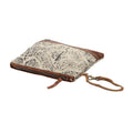 Myra Bag Floral Print Pouch – Canvas & Leather ★ Best Seller