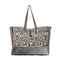 Myra Bag Floral Print Weekender Bag – Canvas, Leather & Hairon