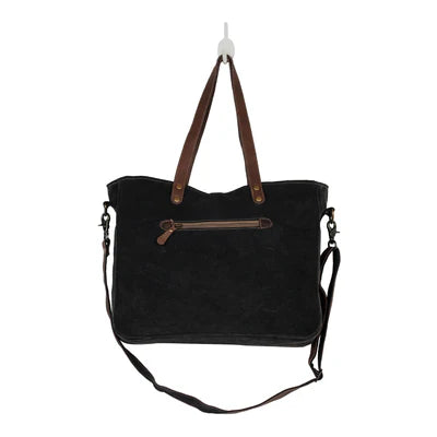 Myra Bag The Mystique Messenger Bag – Floral Canvas & Leather