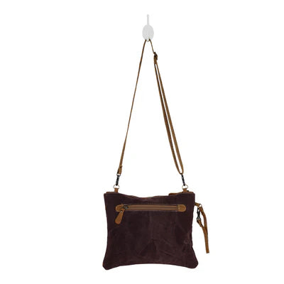 Myra Bag Floral Flow Small Crossbody Bag – Canvas & Leather