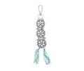 Myra Bag Alyssa's Meadow Key Fob – Blossom Charms & Beaded Fringe