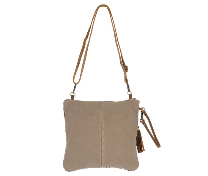 Myra Bag Contentment Small Crossbody Bag – Canvas, Leather & Rug ★ Best Seller