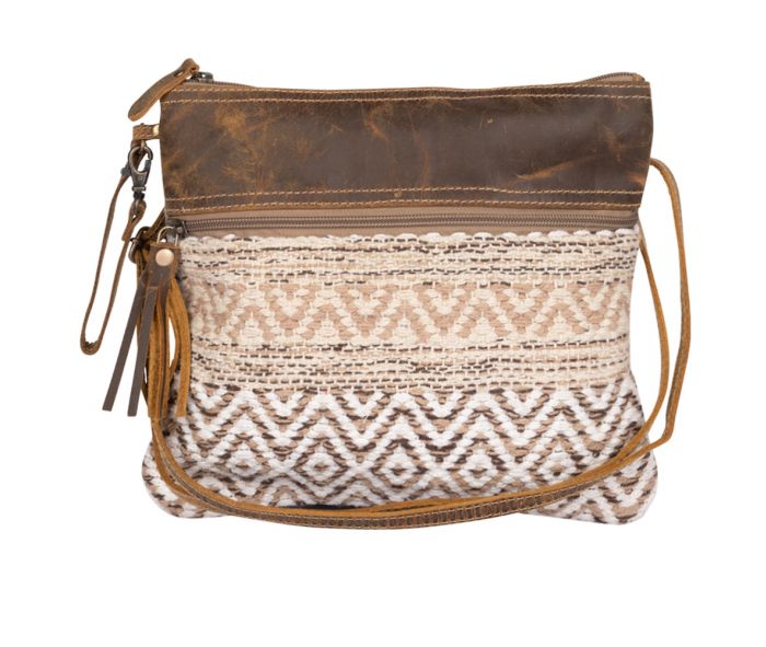 Myra Bag Contentment Small Crossbody Bag – Canvas, Leather & Rug ★ Best Seller